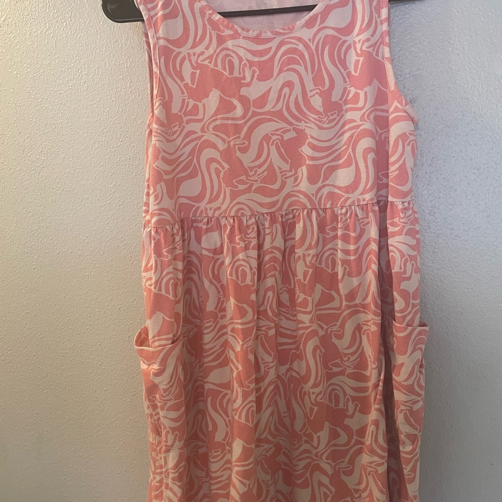 Wonder Nation Pink and White Patterned Top